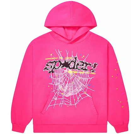 Sp5der P*NK V2 Hoodie Pink