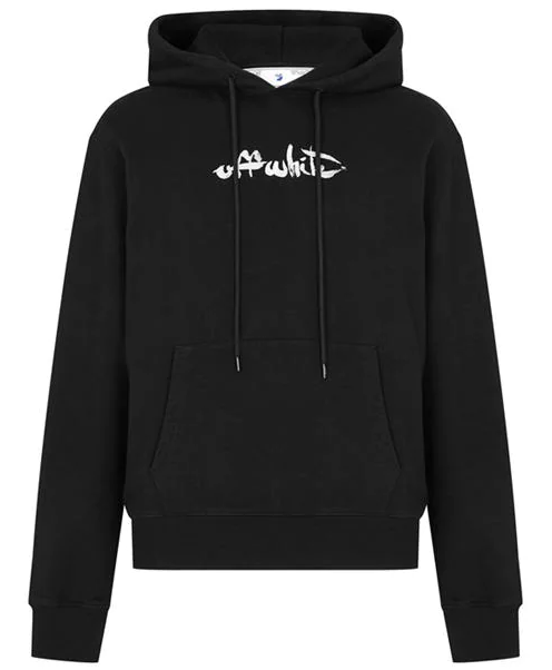 OFF-WHITE Paint Arrow Hoodie Black
