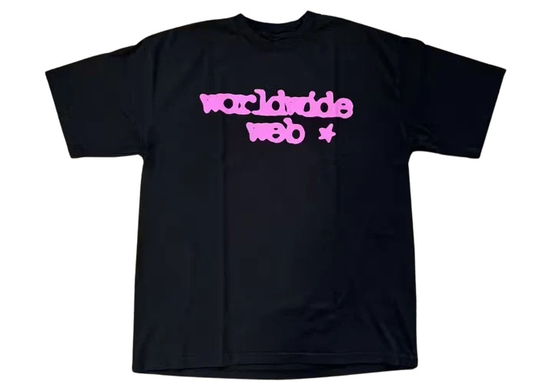 Sp5der Web T-Shirt Black/Pink