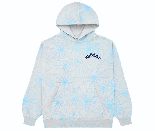 Sp5der AOP Web Hoodie Heather Grey