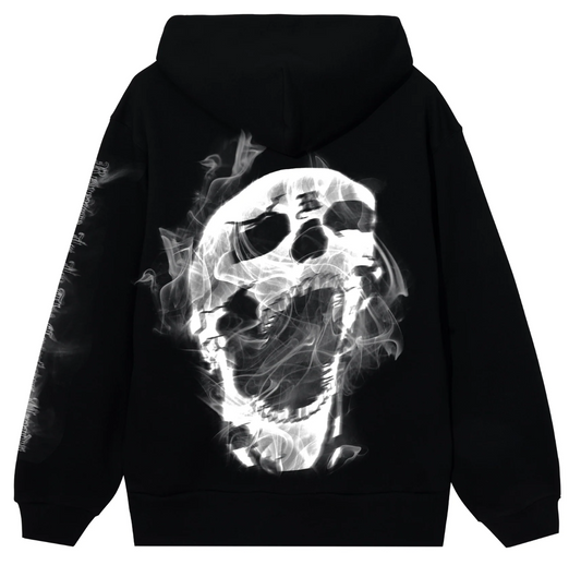 Revenge Smoke Lightning Hoodie Black