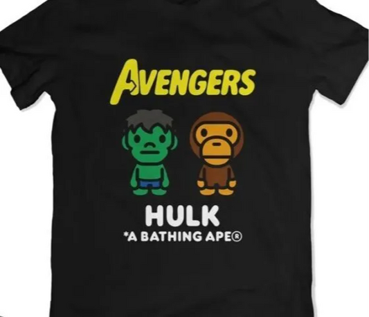 BAPE x Marvel Comics Milo The Hulk T-Shirt Black