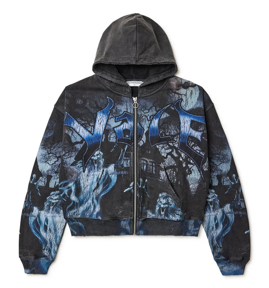 Vale Forever Casper Zip-Up Hoodie Black