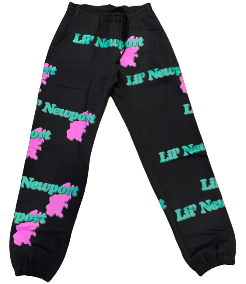 Vlone Yams Day Lil Newport Sweatpants Black