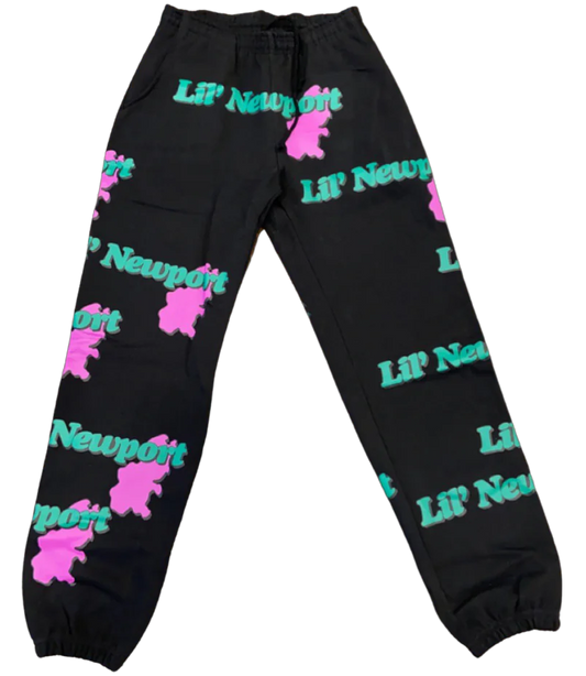 Vlone Yams Day Lil Newport Sweatpants Black