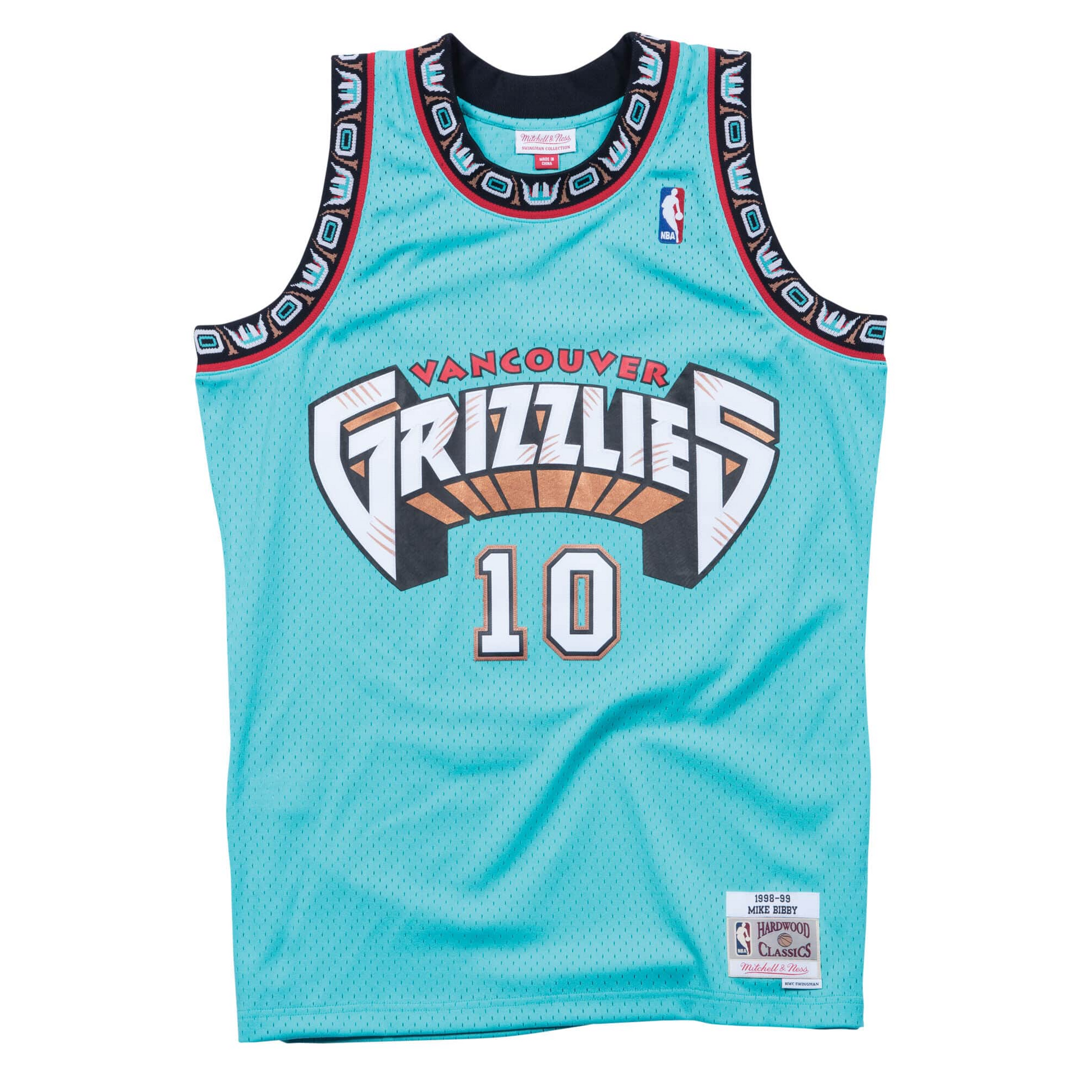 M&N Vancouver Grizzlies Mike Bibby Swingman Jersey (1998-99/Road)
