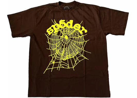 Sp5der OG Web T-Shirt Brown