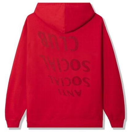 Anti Social Social Club After I Met You Hoodie Red