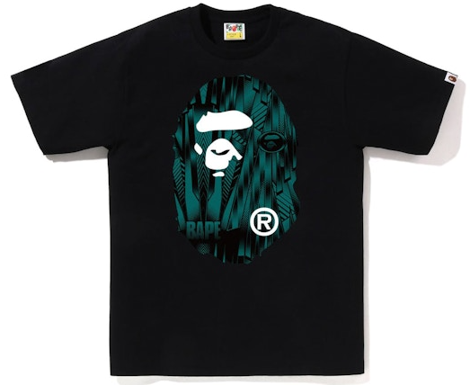 BAPE Speed Racer Big Ape Head T-Shirt Black Blue