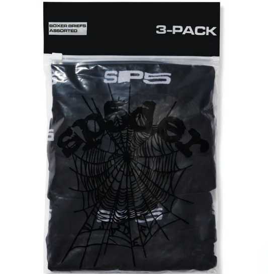 Sp5der Boxer Briefs (Set of 3) Black