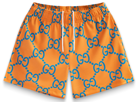 Bravest Studios Mega G Shorts Orange Blue