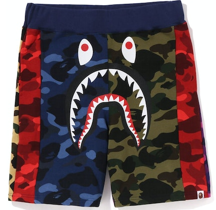 BAPE Mix Camo Crazy Shorts Multicolor