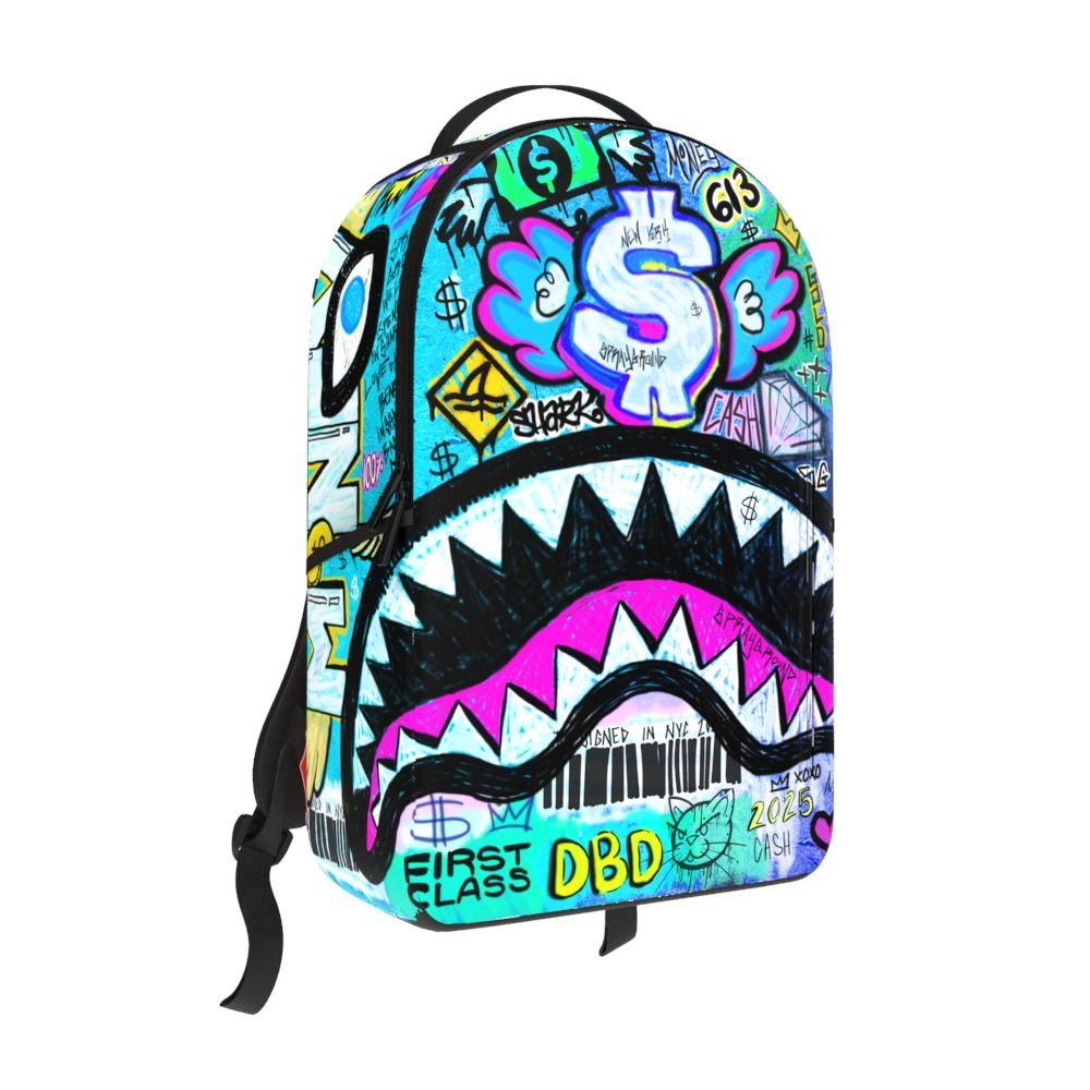 Sprayground Street Graffiti Backpack Blue