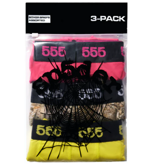 Sp5der Boxer Briefs (Set of 3) Multicolor