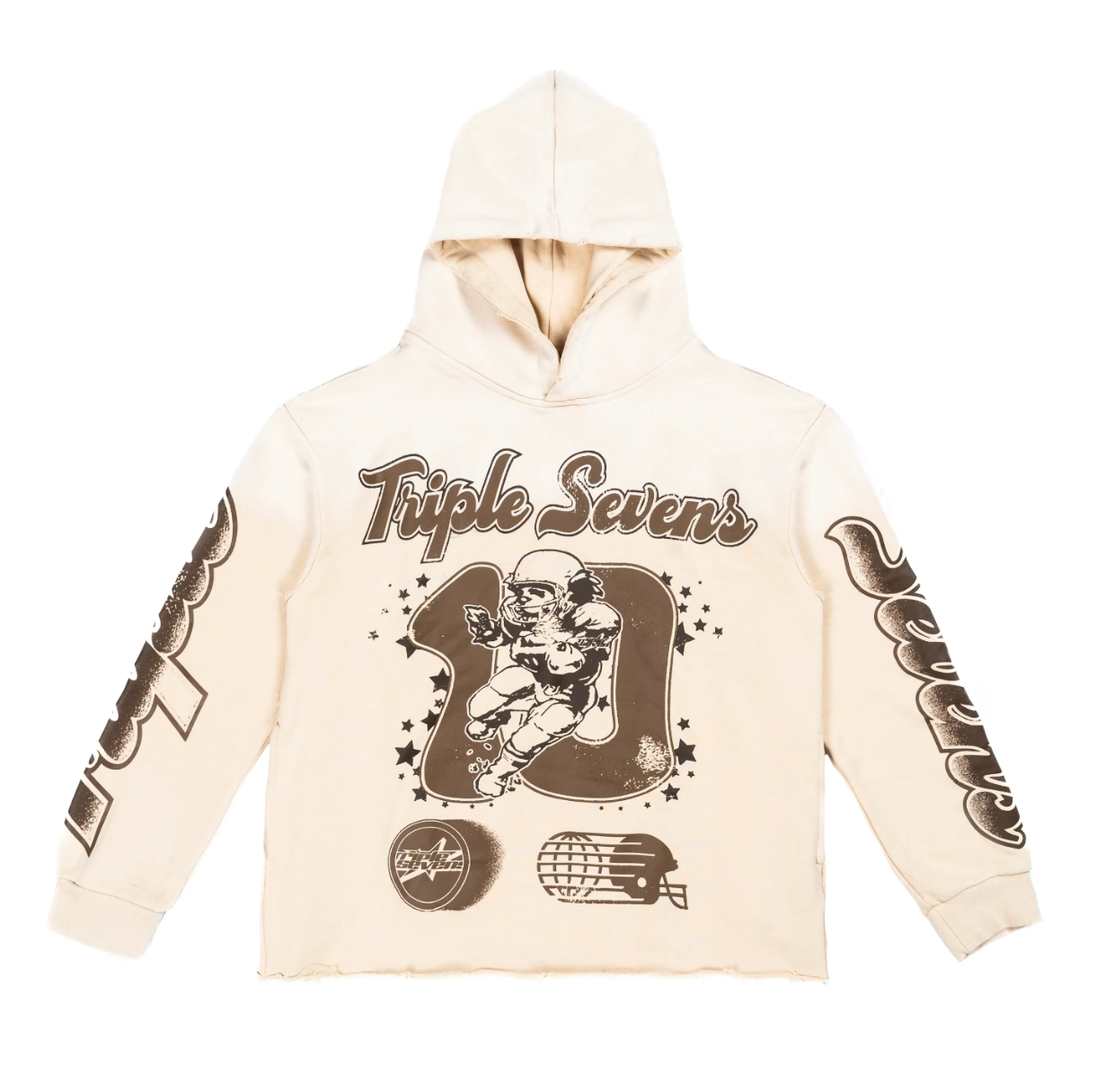 Triple Sevens All Star Football Hoodie Brown