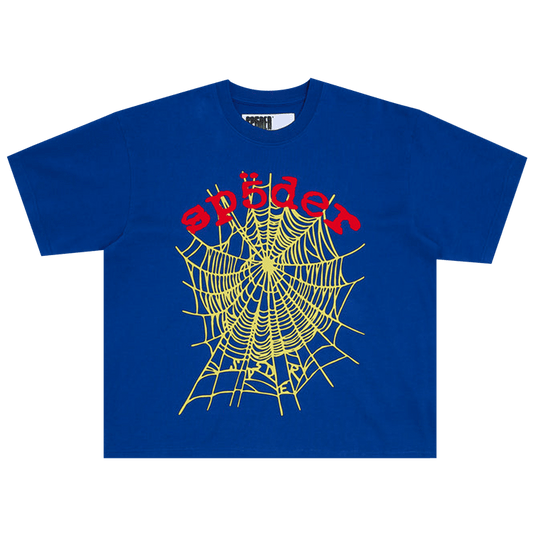 Sp5der OG Logo V2 HW T-Shirt Blue