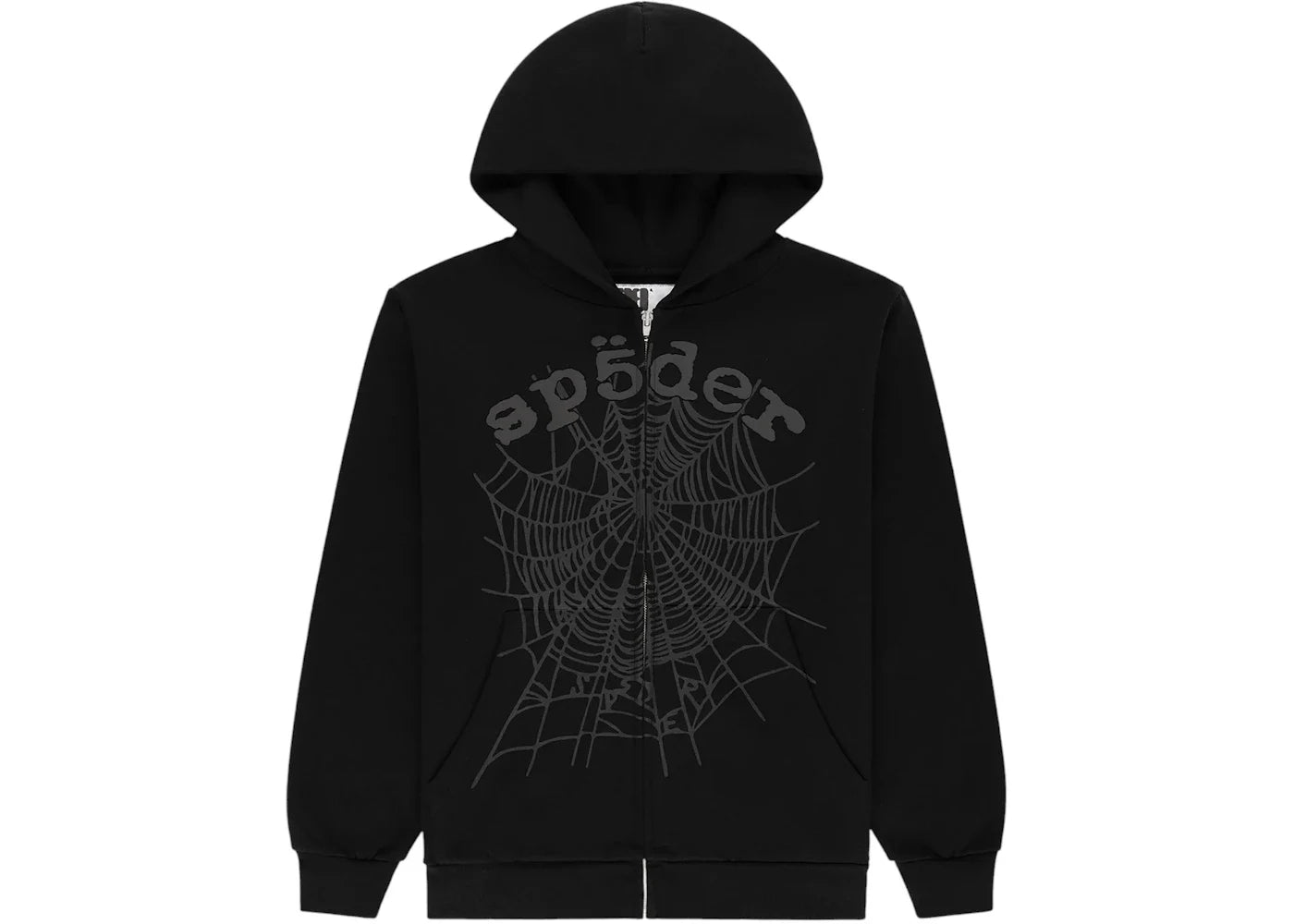 Sp5der OG Web V2 Zip Up Hoodie Phantom