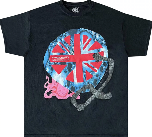 Travis Scott O2 Union Jack T-Shirt Black