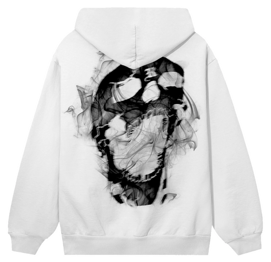 Revenge Smoke Lightning Hoodie White